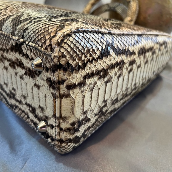 Large Python Lady Dior bag - Picture 3 of 14